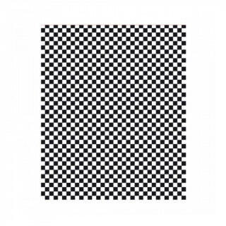 Упаковочная бумага Чёрно-белая клетка, 28*34 см, 1000 шт/уп, жиростойкий пергамент, Garcia de Pou