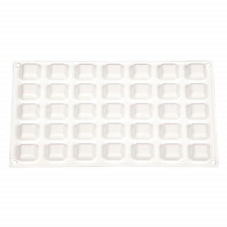 Форма силиконовая Микро квадратный камень 35 ячеек 25*25*12 мм, P.L. Proff Cuisine